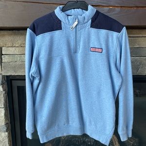VINEYARD VINES half zip sweater with shoulder pads